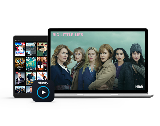 Laptop and tablet displaying shows on HBO